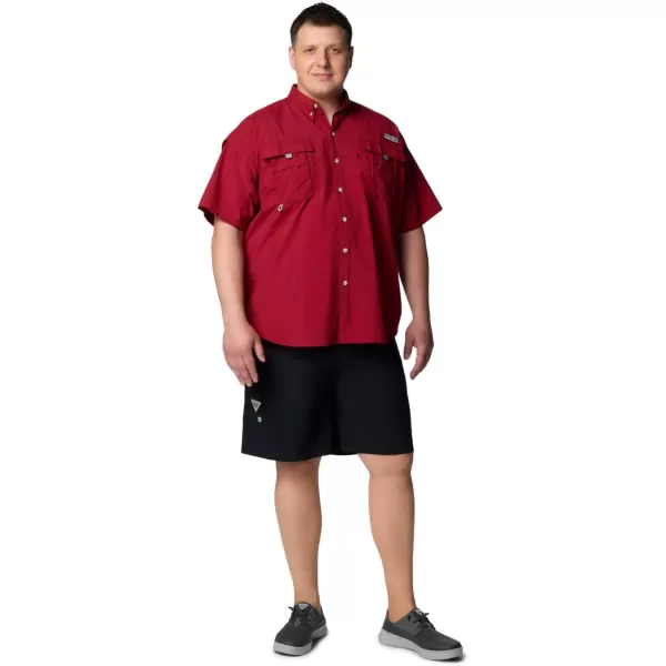 Columbia Mens Bahama II Short Sleeve Shirt2024 Beet