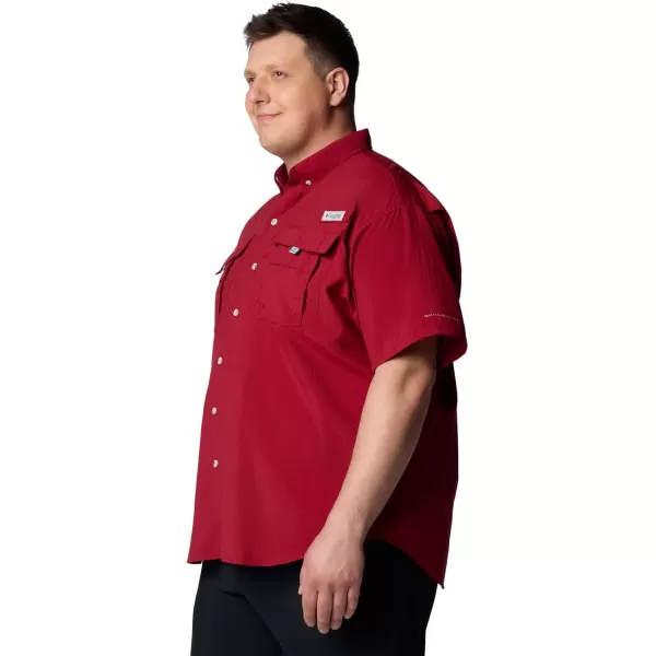 Columbia Mens Bahama II Short Sleeve Shirt2024 Beet