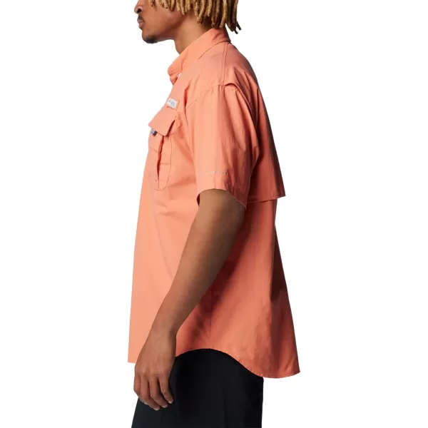 Columbia Mens Bahama II Short Sleeve ShirtFaded Peach