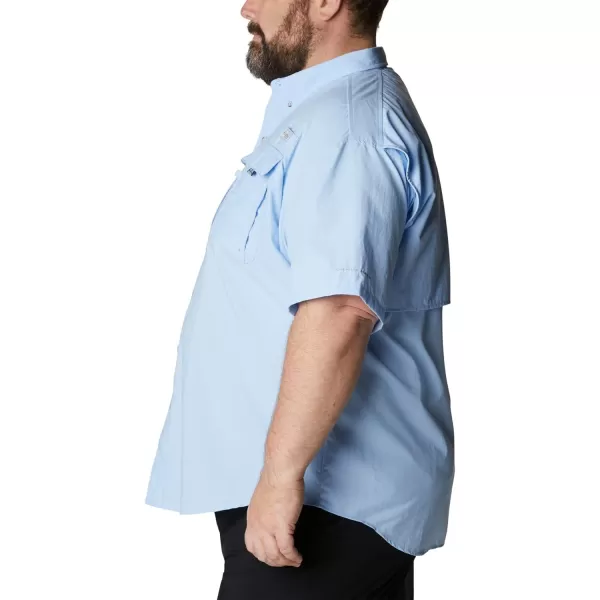 Columbia Mens Bahama II Short Sleeve ShirtLight Blue