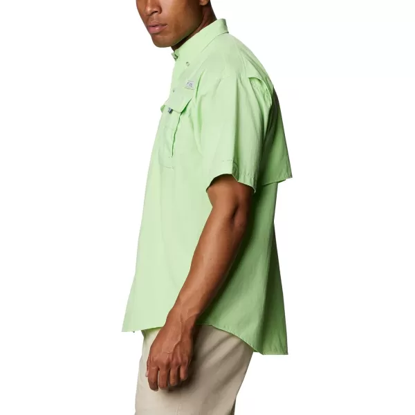 Columbia Mens Bahama II Short Sleeve ShirtLime Glow