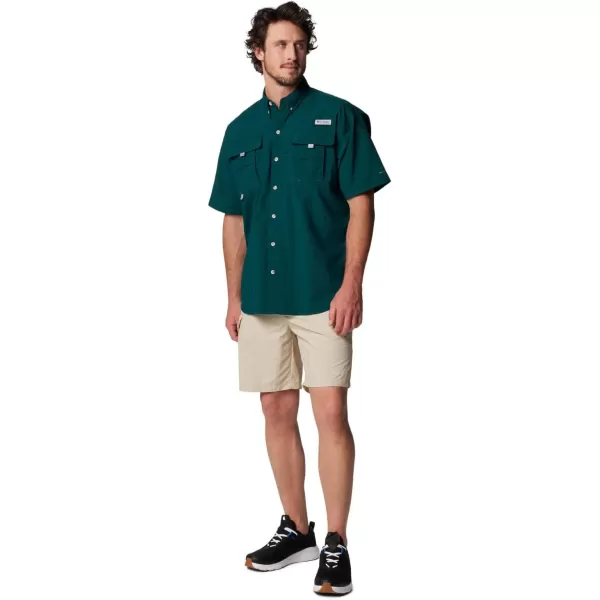 Columbia Mens Bahama II Short Sleeve ShirtMidnight Teal