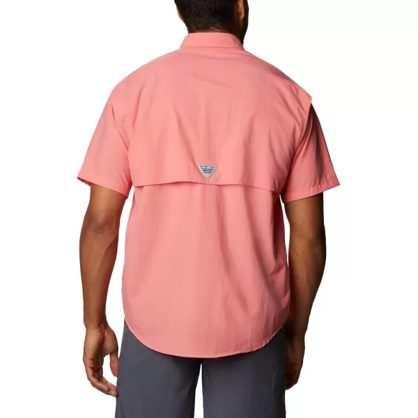 Columbia Mens Bahama II Short Sleeve ShirtSalmon