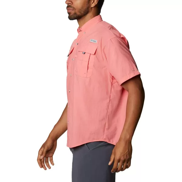 Columbia Mens Bahama II Short Sleeve ShirtSalmon