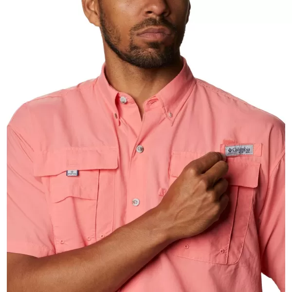 Columbia Mens Bahama II Short Sleeve ShirtSalmon