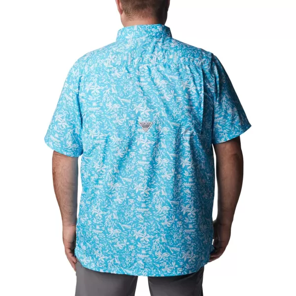 Columbia Mens Super Slack Tide Camp Shirt Short SleeveAtoll Kona Print