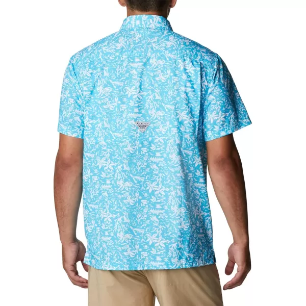 Columbia Mens Super Slack Tide Camp Shirt Short SleeveAtoll Kona Print