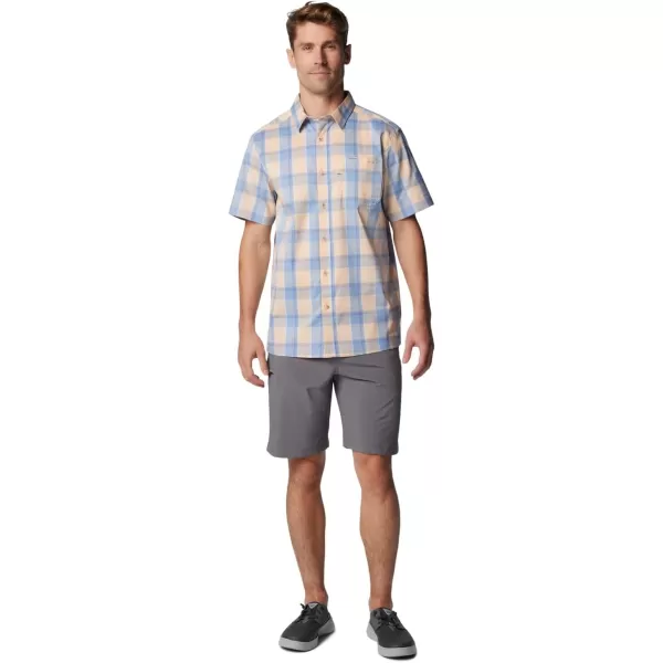 Columbia Mens Super Slack Tide Camp Shirt Short SleeveBluebell Ombre Check