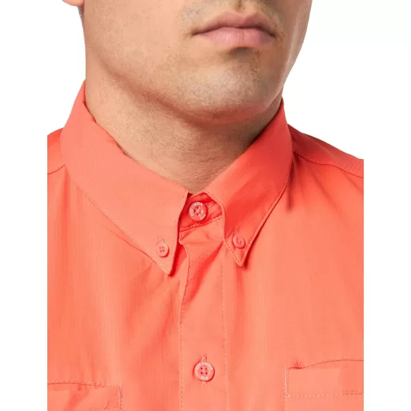 Columbia Mens Tamiami II Short Sleeve ShirtCorange  Legacy