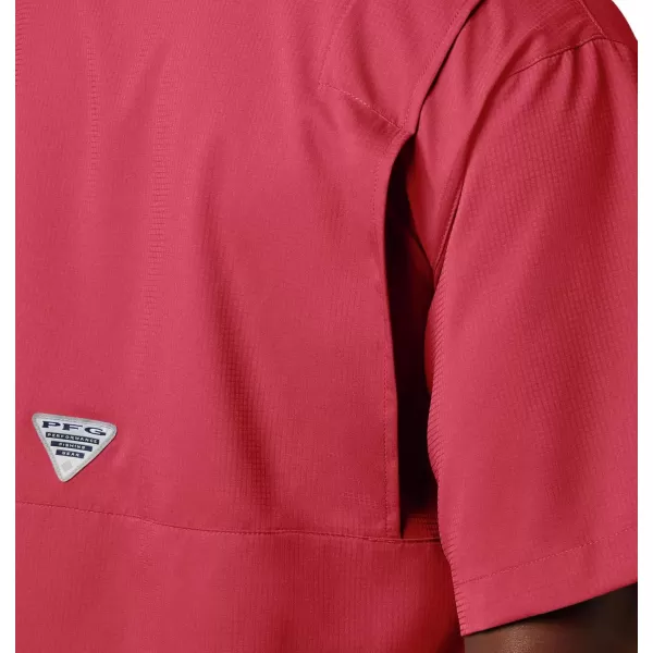 Columbia Mens Tamiami II Short Sleeve ShirtSunset Red