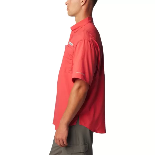 Columbia Mens Tamiami II Short Sleeve ShirtSunset Red