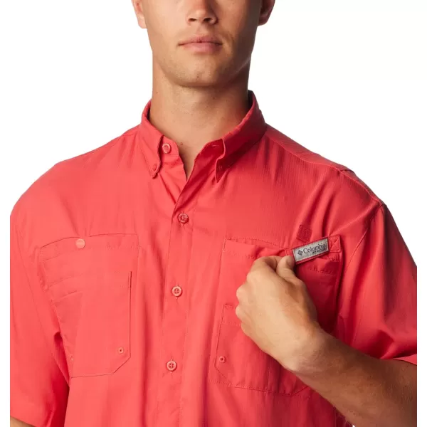 Columbia Mens Tamiami II Short Sleeve ShirtSunset Red