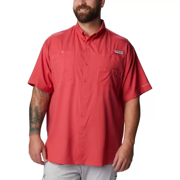 Columbia Mens Tamiami II Short Sleeve ShirtSunset Red