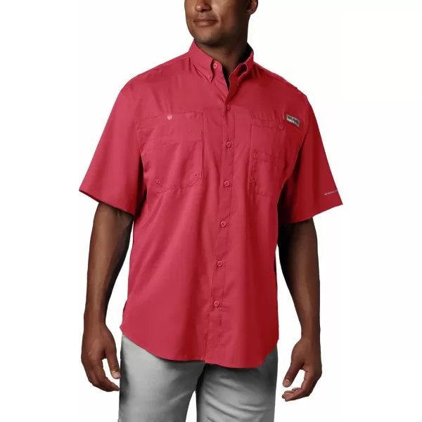 Columbia Mens Tamiami II Short Sleeve ShirtSunset Red