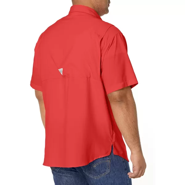 Columbia Mens Tamiami II Short Sleeve ShirtSunset Red