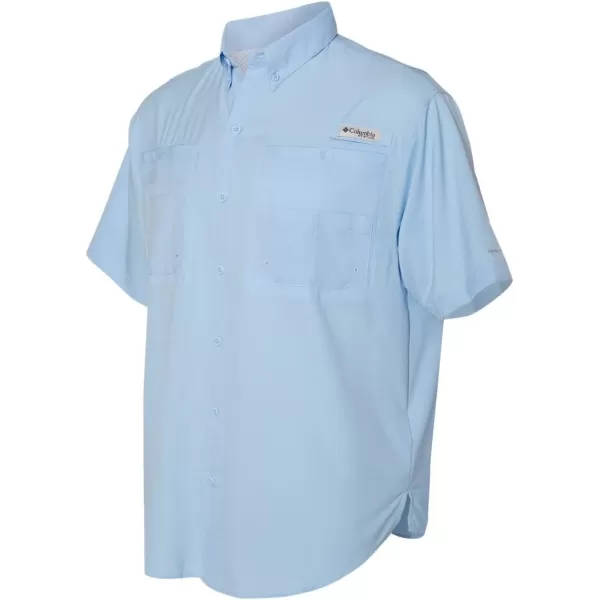 Columbia Mens Tamiami II Short Sleeve ShirtWhite Cap  Legacy