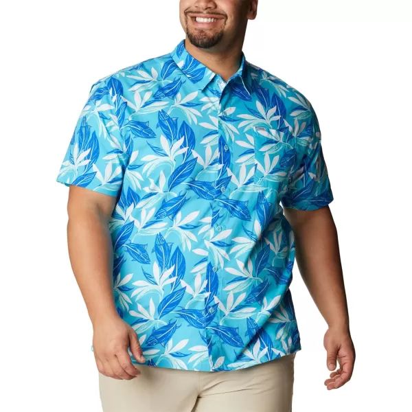 Columbia Mens Trollers Best Short Sleeve ShirtAtoll Tuna Paradise Print