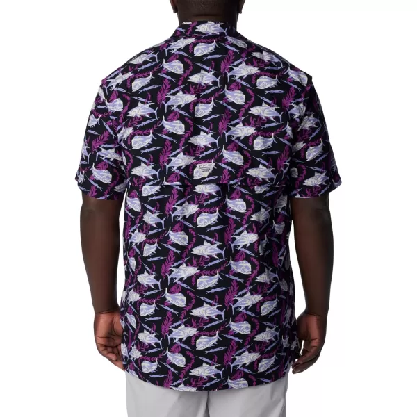 Columbia Mens Trollers Best Short Sleeve ShirtBlack Ballybait Print