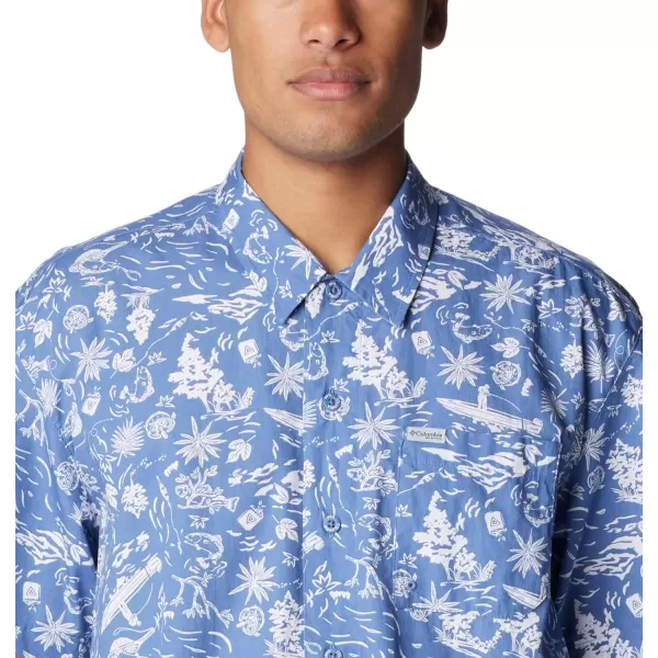 Columbia Mens Trollers Best Short Sleeve ShirtBluebellKahawai