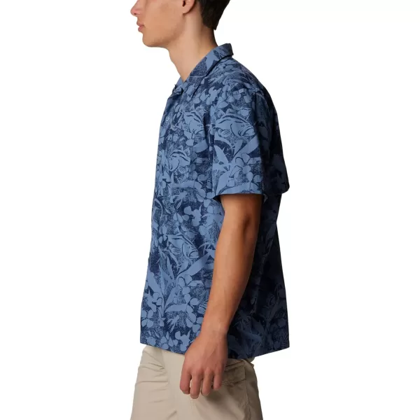 Columbia Mens Trollers Best Short Sleeve ShirtBluestone Basstyle Print