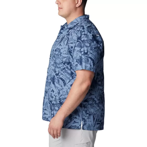 Columbia Mens Trollers Best Short Sleeve ShirtBluestone Basstyle Print