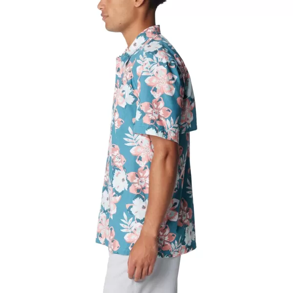 Columbia Mens Trollers Best Short Sleeve ShirtCanyon BlueBotanicraze