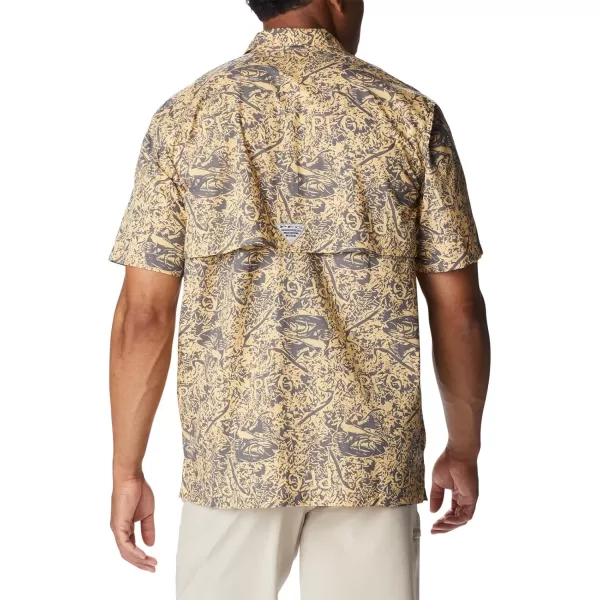 Columbia Mens Trollers Best Short Sleeve ShirtCocoa Butter Bass Baiting