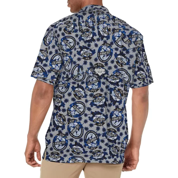 Columbia Mens Trollers Best Short Sleeve ShirtCool Grey Spirits N Sails Print