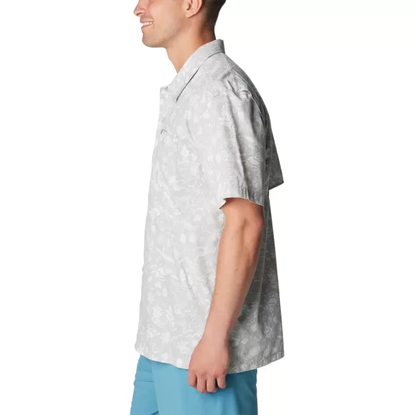 Columbia Mens Trollers Best Short Sleeve ShirtCool GreyKahawai