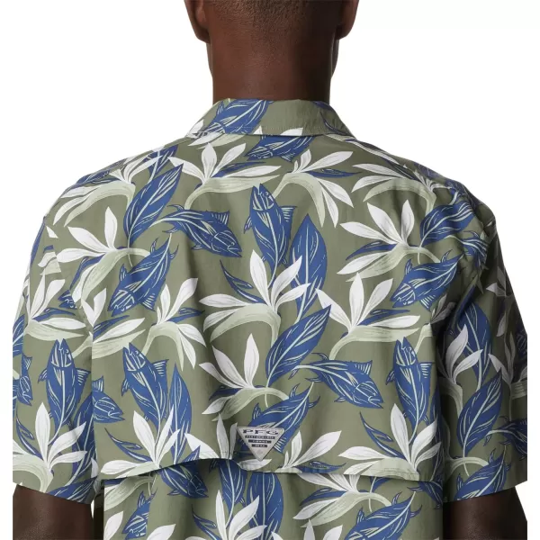 Columbia Mens Trollers Best Short Sleeve ShirtCypress Tuna Paradise Print