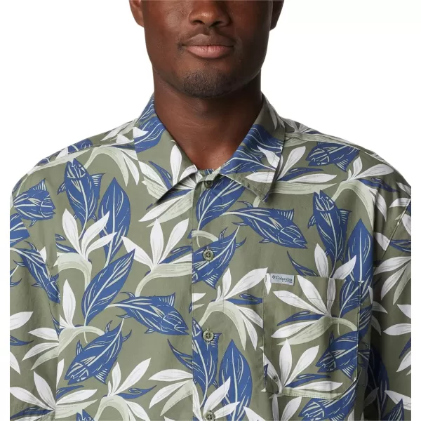 Columbia Mens Trollers Best Short Sleeve ShirtCypress Tuna Paradise Print