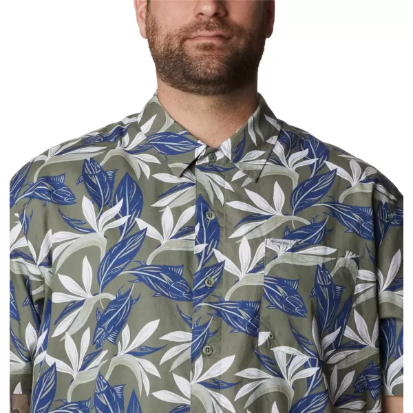 Columbia Mens Trollers Best Short Sleeve ShirtCypress Tuna Paradise Print