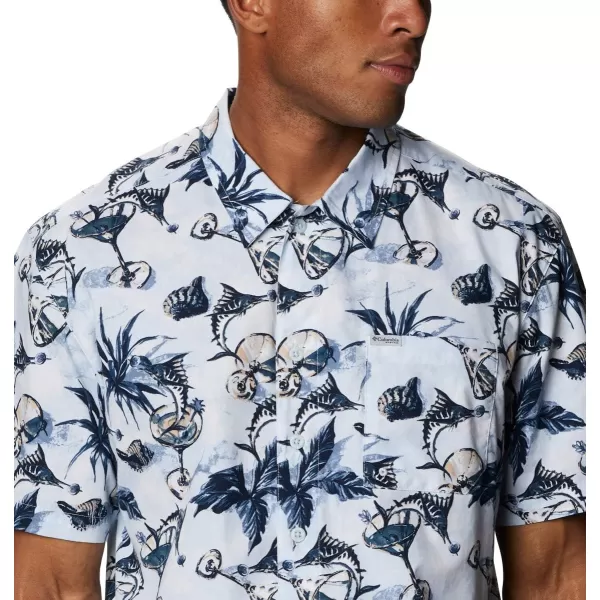 Columbia Mens Trollers Best Short Sleeve ShirtDaydream Martini Marlin Print