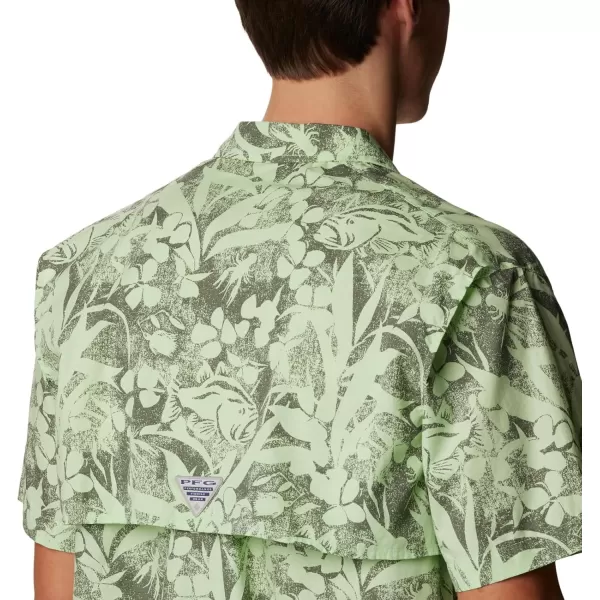 Columbia Mens Trollers Best Short Sleeve ShirtKey West Basstyle Print