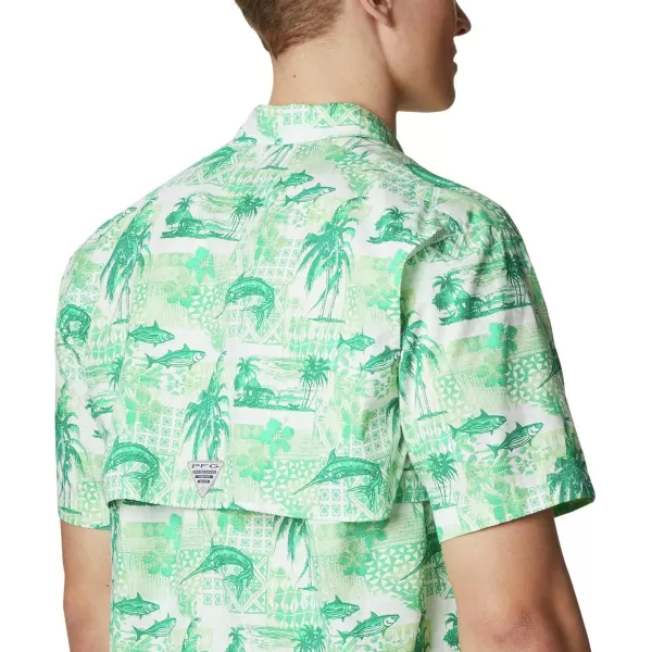 Columbia Mens Trollers Best Short Sleeve ShirtKey West Polynesian Print