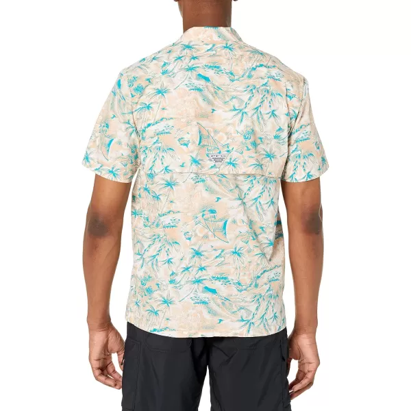 Columbia Mens Trollers Best Short Sleeve ShirtLight Coral Seaday