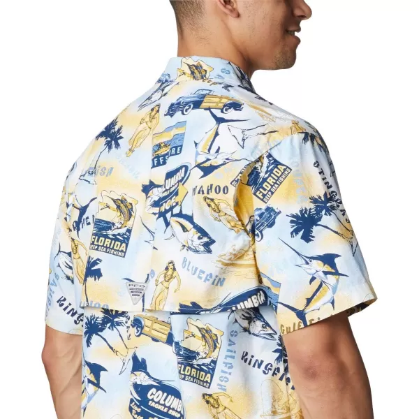 Columbia Mens Trollers Best Short Sleeve ShirtSunlit Offshore Archive Print