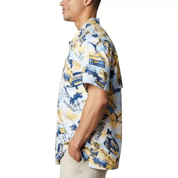 Columbia Mens Trollers Best Short Sleeve ShirtSunlit Offshore Archive Print