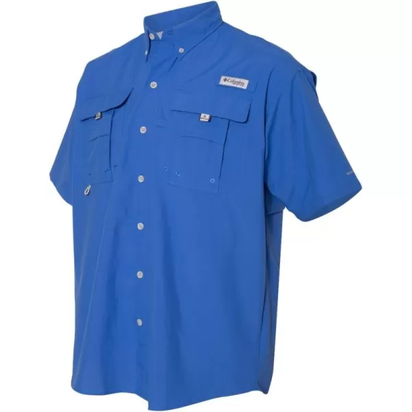 Columbia Mens Bahama II Short Sleeve ShirtVivid Blue  Legacy