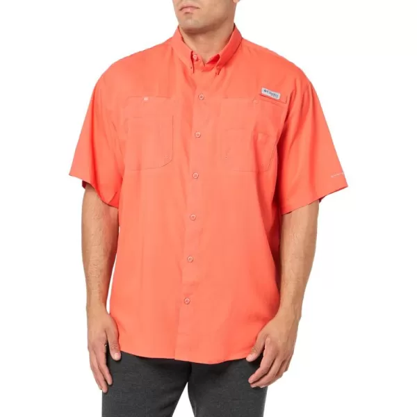 Columbia Mens Tamiami II Short Sleeve ShirtCorange  Legacy