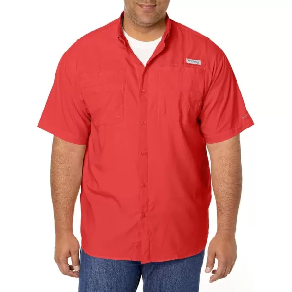 Columbia Mens Tamiami II Short Sleeve ShirtSunset Red