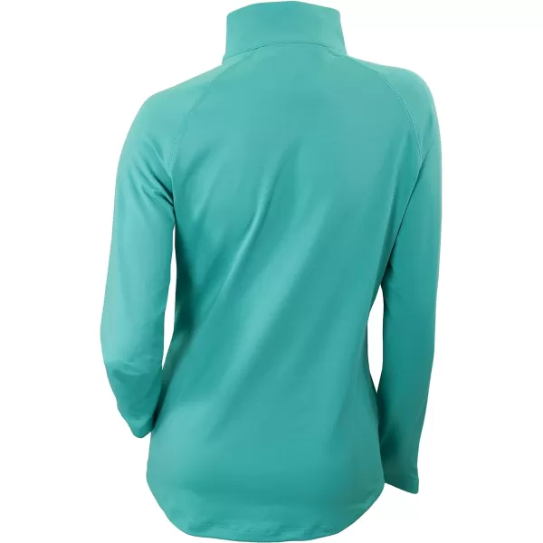 Columbia Golf Womens OmniWick Outward Nine 14 ZipElectric Turquoise