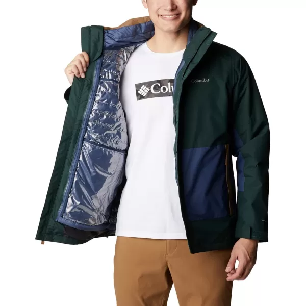 Columbia Mens Agate Alley Interchange JacketSpruceDark MountainDelta