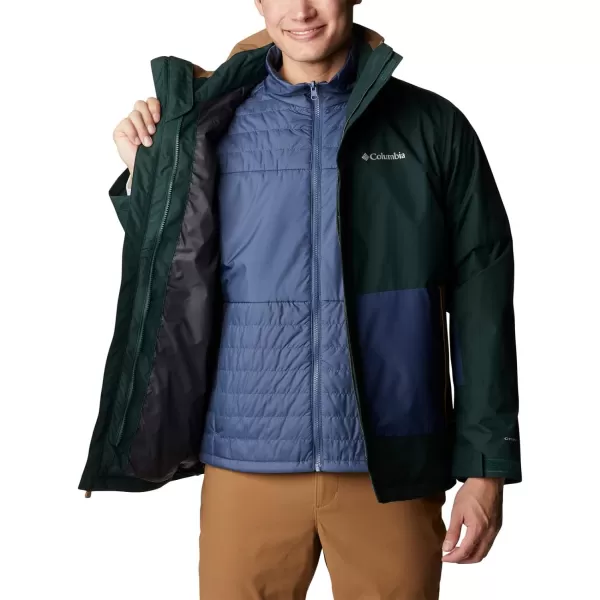 Columbia Mens Agate Alley Interchange JacketSpruceDark MountainDelta