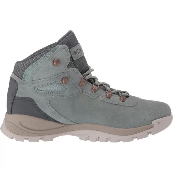 Columbia Womens Newton Ridge Plus Waterproof Amped Hiking BootLight Lichen  Canvas Tan