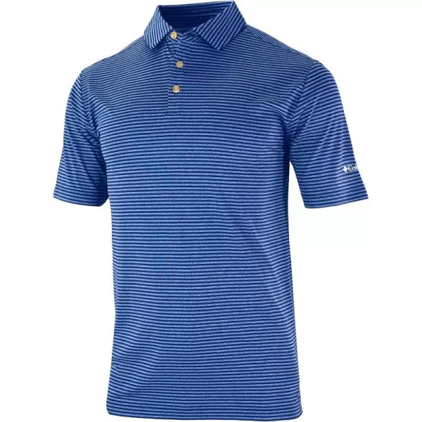 Columbia Golf Mens OmniWick Club Invite II PoloAzul