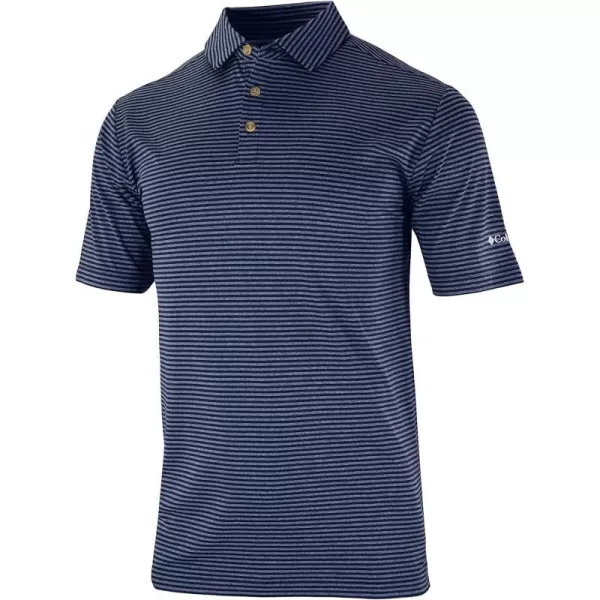 Columbia Golf Mens OmniWick Club Invite II PoloCollegiate Navy