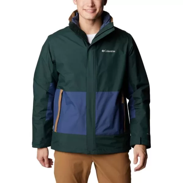 Columbia Mens Agate Alley Interchange JacketSpruceDark MountainDelta