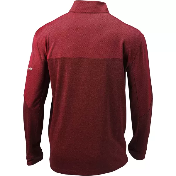 Columbia Golf OmniWick Home Course 14 Zip PulloverIntense Red