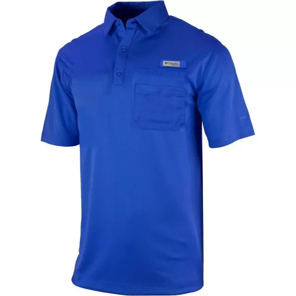 Columbia Golf Mens OmniWick Flycaster Pocket PoloAzul